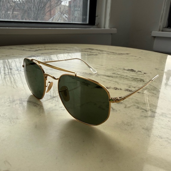 Ray-Ban gold aviator sunglasses 0RB3648 main image 6